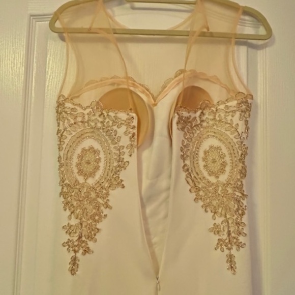 BabyOnline D.R.E.S.S, Ivory and gold mermaid gown - NWT - Size 8 - Picture 8 of 13